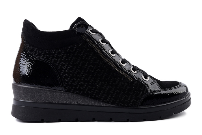 RIEKER REMONTE R0773-05 black combiantion, trzewiki damskie