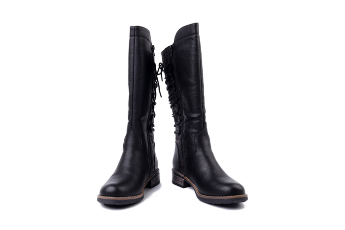 RIEKER TEX 94693-00 black, kozaki damskie