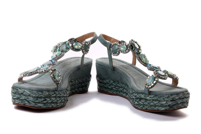 ALMA EN PENA V23571 suede jade, sandały damskie