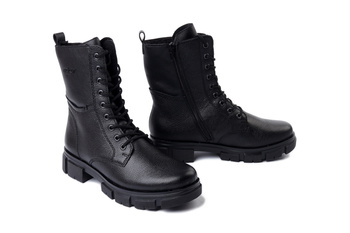 RIEKER Y7116-00 black, trzewiki damskie