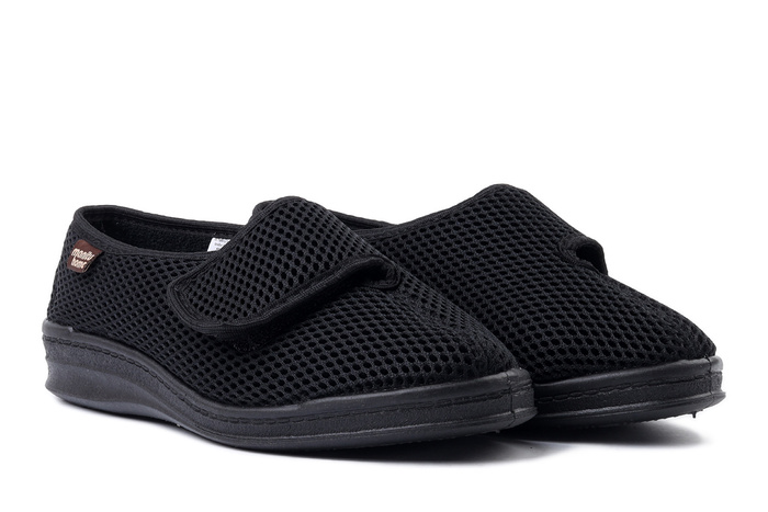 MANITU 340174-1 schwarz, kapcie damskie