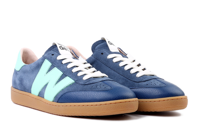 WONDERS AP-2001 baltic mint, półbuty damskie