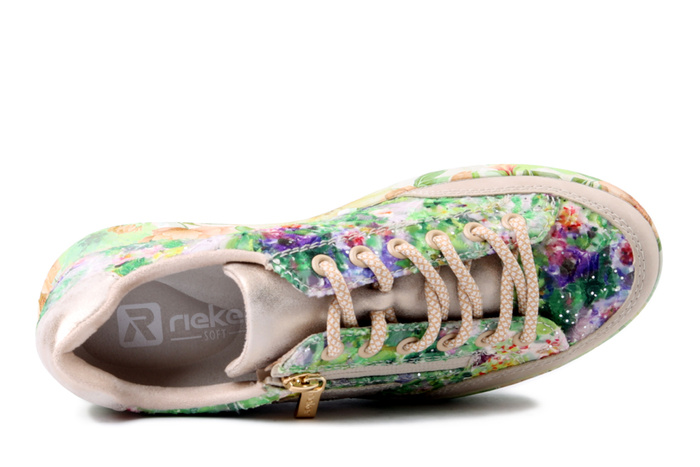 RIEKER M7711-91 multi, półbuty  damskie