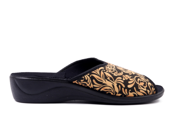 ADANEX 29521 SIK1VD czarny, kapcie damskie