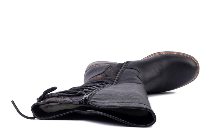 RIEKER TEX 94693-00 black, kozaki damskie