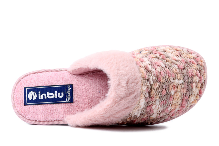 INBLU LB-109 023 różowy, kapcie damskie