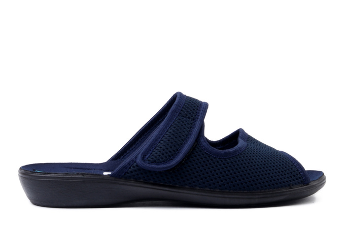 ADANEX 30261 DIK7VD granatowy, kapcie damskie