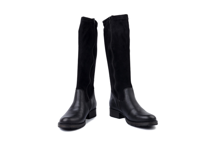 RIEKER Z9551-00 black, kozaki damskie
