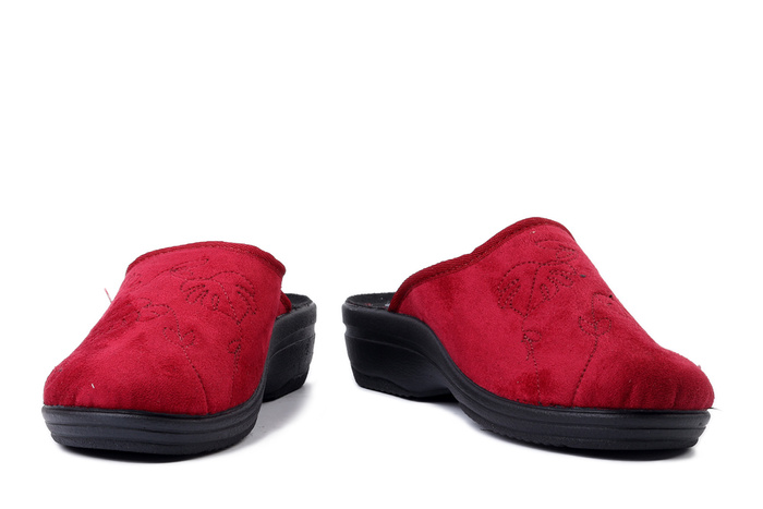 INBLU LV-18 016 bordowy, kapcie damskie