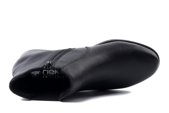 RIEKER 77051-00 black, botki damskie