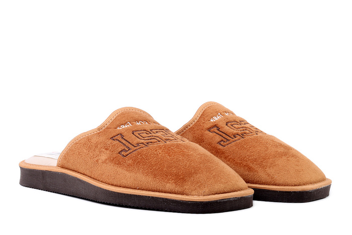 METEOR 500 Krzyś brązowy, kapcie męskie