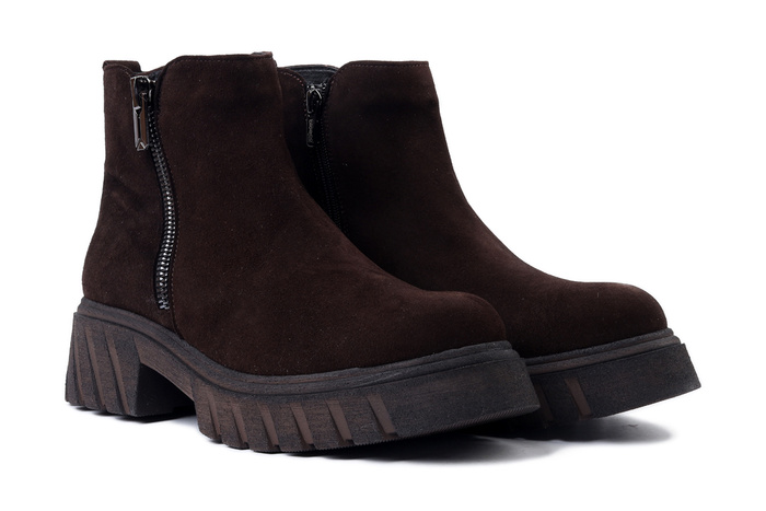 BIOECO BY ARKA 7858 2941+1290 brąz, botki damskie