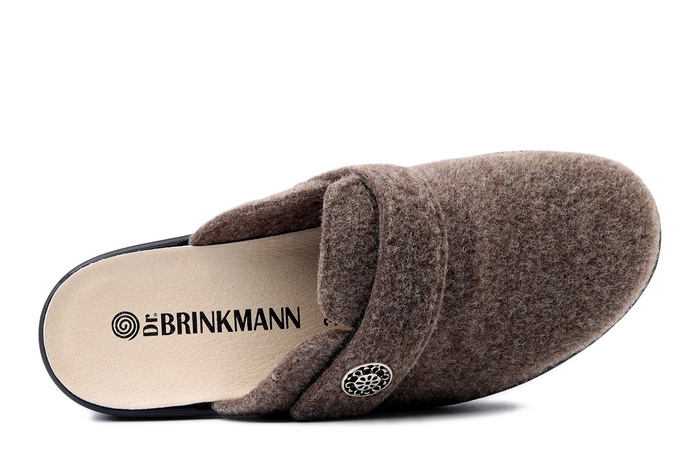 DR. BRINKMANN 700645-02 nuss, kapcie damskie