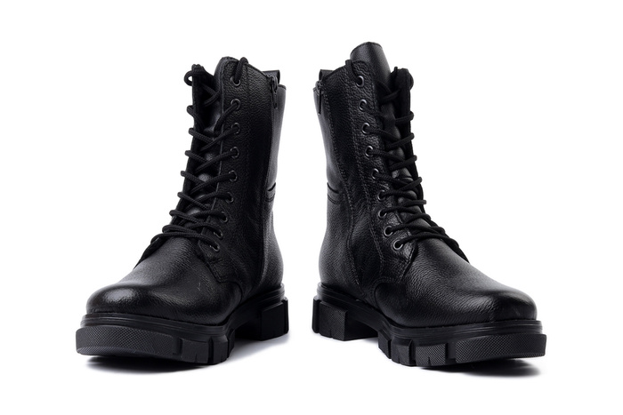 RIEKER Y7116-00 black, trzewiki damskie