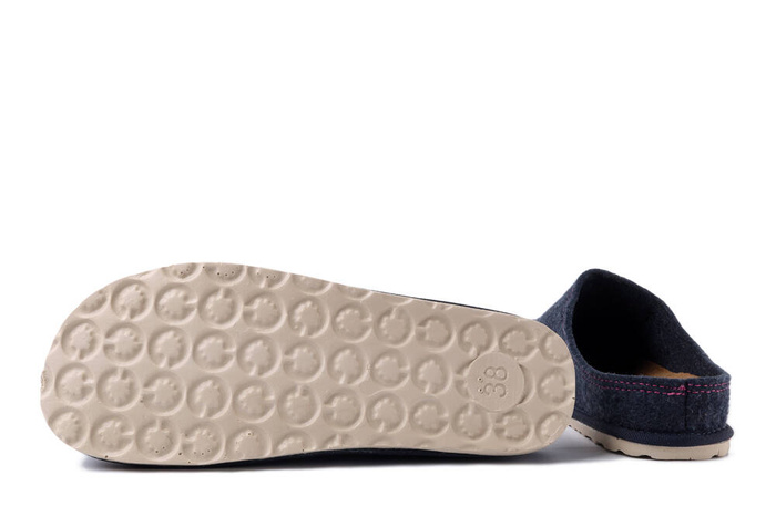 INBLU CS-37 041 szaro-niebieski, kapcie damskie