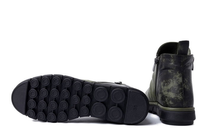 MANITU 990680-07 grun, botki damskie