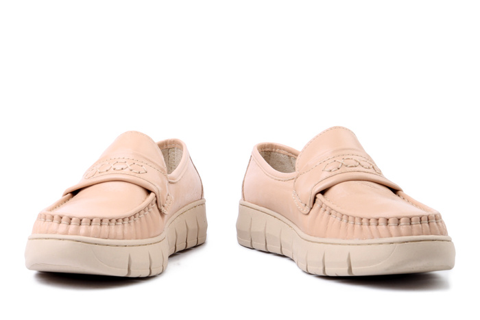 SOLO 069W beż naplak. pl, półbuty damskie