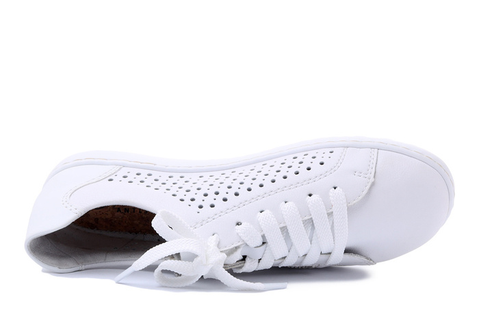 RIEKER 52824-80 white, półbuty damskie