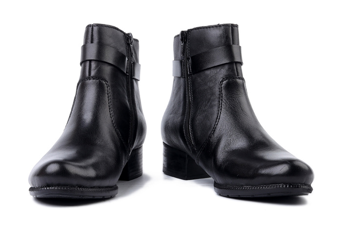 RIEKER 78664-00 black, botki damskie