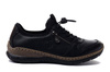 RIEKER N32G0-00 black, półbuty damskie