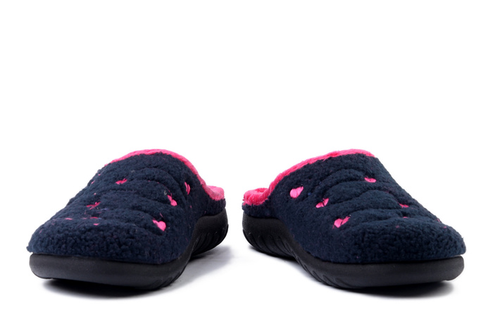 INBLU ET-33 004 granatowy, kapcie damskie