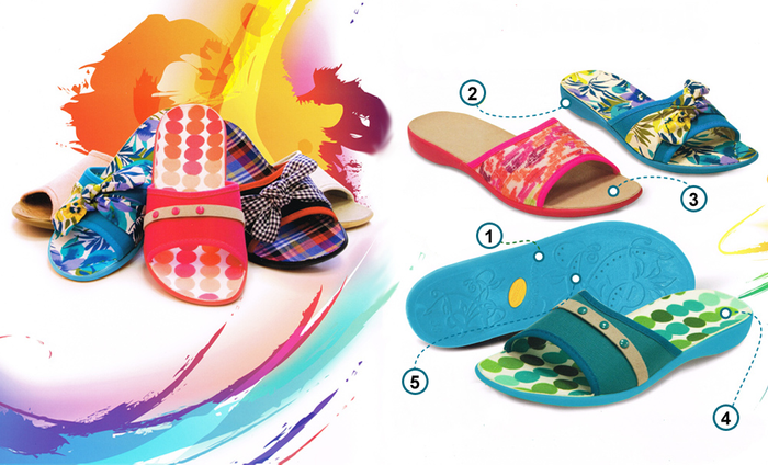 BEFADO 255D 010 fiolet, kapcie damskie