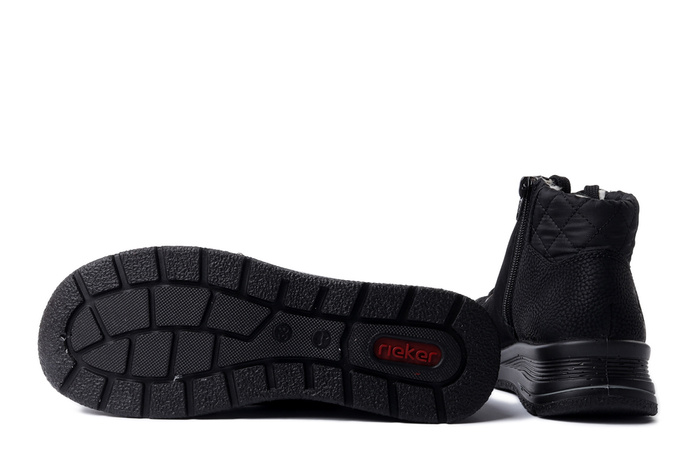 RIEKER TEX L7701-00 black, trzewiki damskie