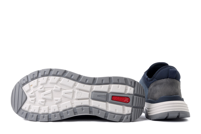 RIEKER 06150-14 blue, półbuty męskie