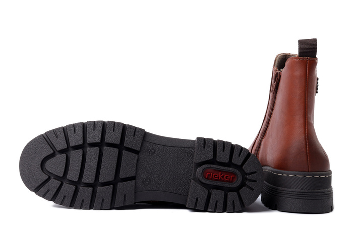 RIEKER 73892-24 brown, botki damskie
