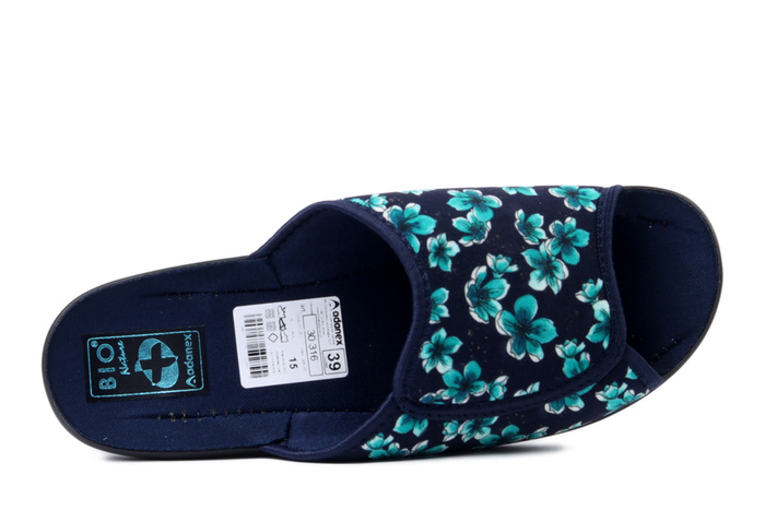 ADANEX 30316 SAK18VD czarny, kapcie damskie