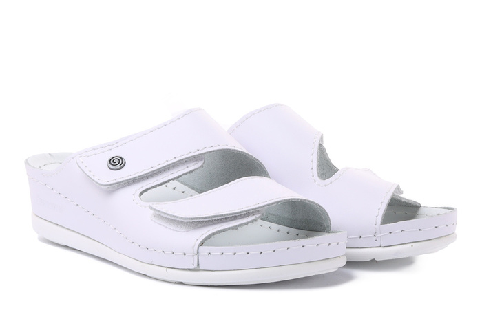 DR. BRINKMANN 703790-3 weiss, klapki damskie