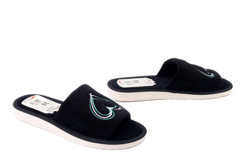 METEOR 044 Zuza czarny/zielony, kapcie damskie