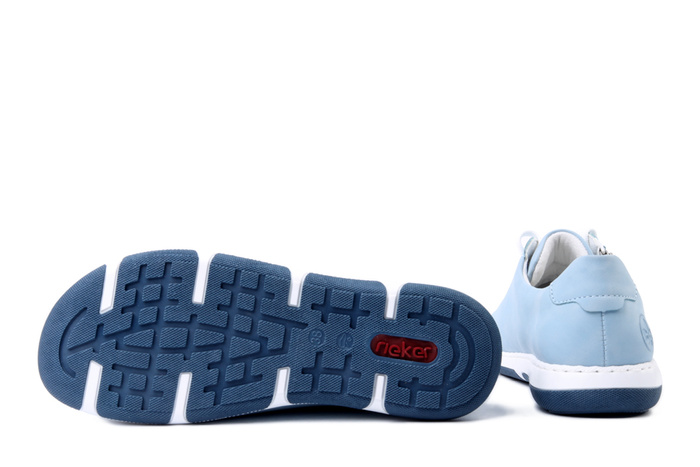 RIEKER 42424-10 blue, półbuty damskie