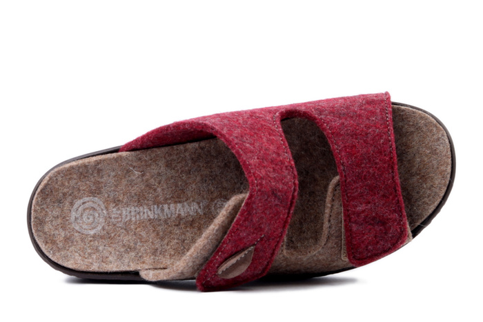 DR. BRINKMANN 330047-41 bordeaux, klapki damskie