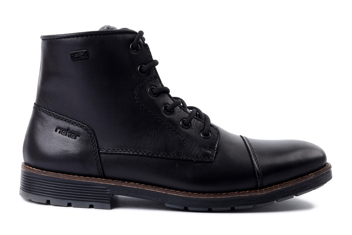 RIEKER TEX F4546-00 black, trzewiki męskie