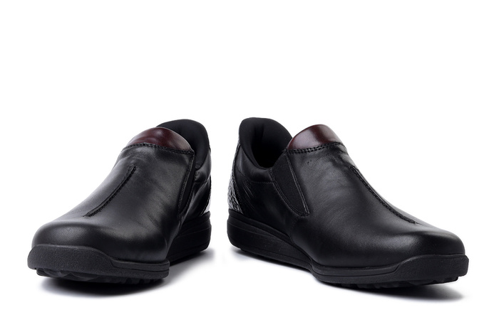 RIEKER TEX 47253-00 black, półbuty damskie
