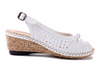 RIEKER 66176-81 white, sandały damskie