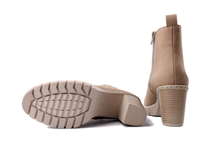 RIEKER Y2571-20 brown, botki damskie