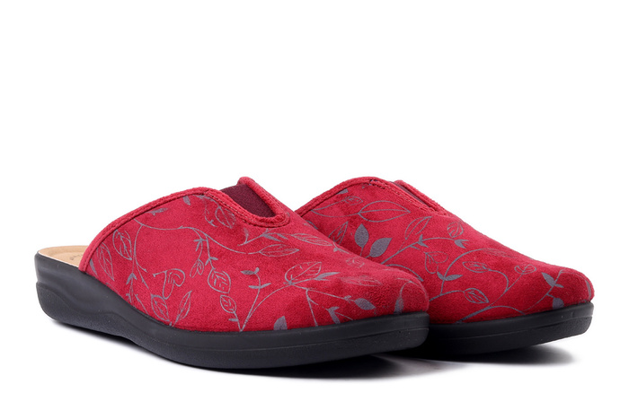 INBLU CF-49 016 bordowy, kapcie damskie