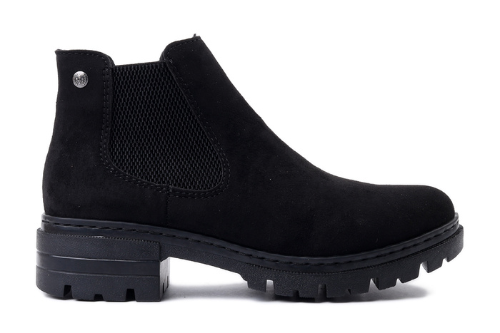 RIEKER 76884-00 black, botki damskie