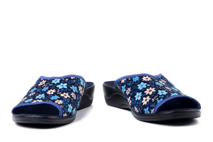 ADANEX 30310 SIK1VD granatowy, kapcie damskie