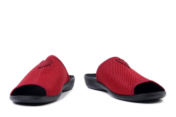 ADANEX 30266 DIK27VD bordowy, kapcie damskie