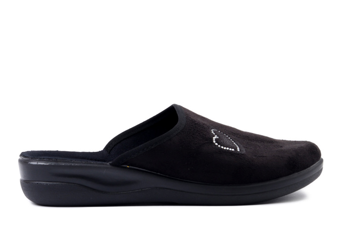 BEFADO 551D 015 czarny, kapcie damskie