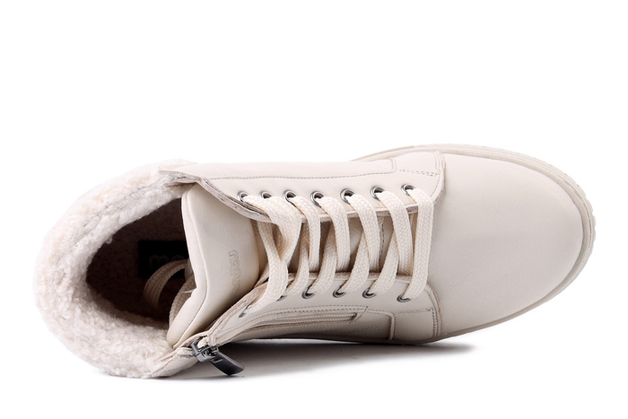 MANITU 990690-81 offwhite, trzewiki damskie