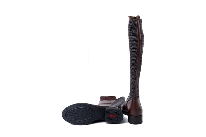 RIEKER Z9591-27 brown , kozaki damskie
