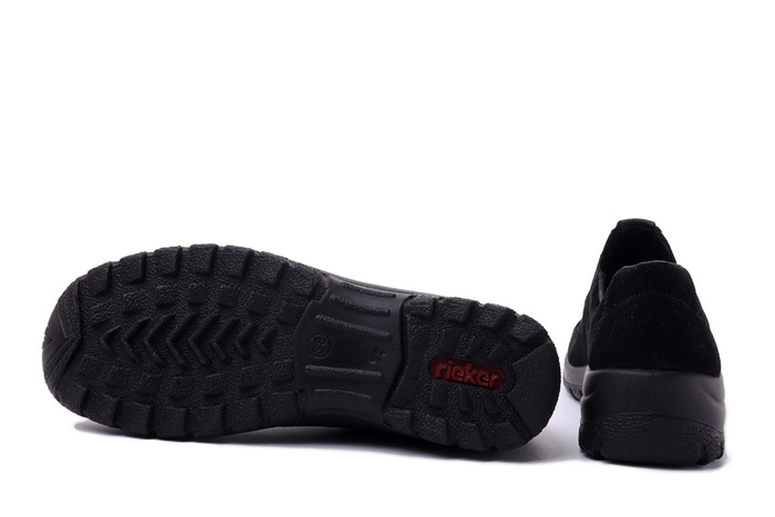 RIEKER L7171-00 black, półbuty/mokasyny damskie