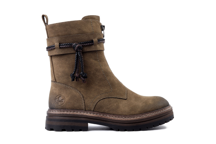 RIEKER 93068-54 green, botki damskie