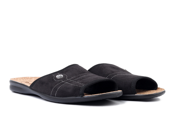 INBLU 155M 028 czarny, kapcie męskie