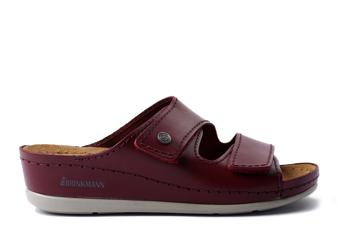 DR. BRINKMANN 700617-41 bordeaux, klapki damskie
