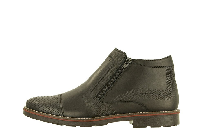 RIEKER 35381-00 black, botki męskie